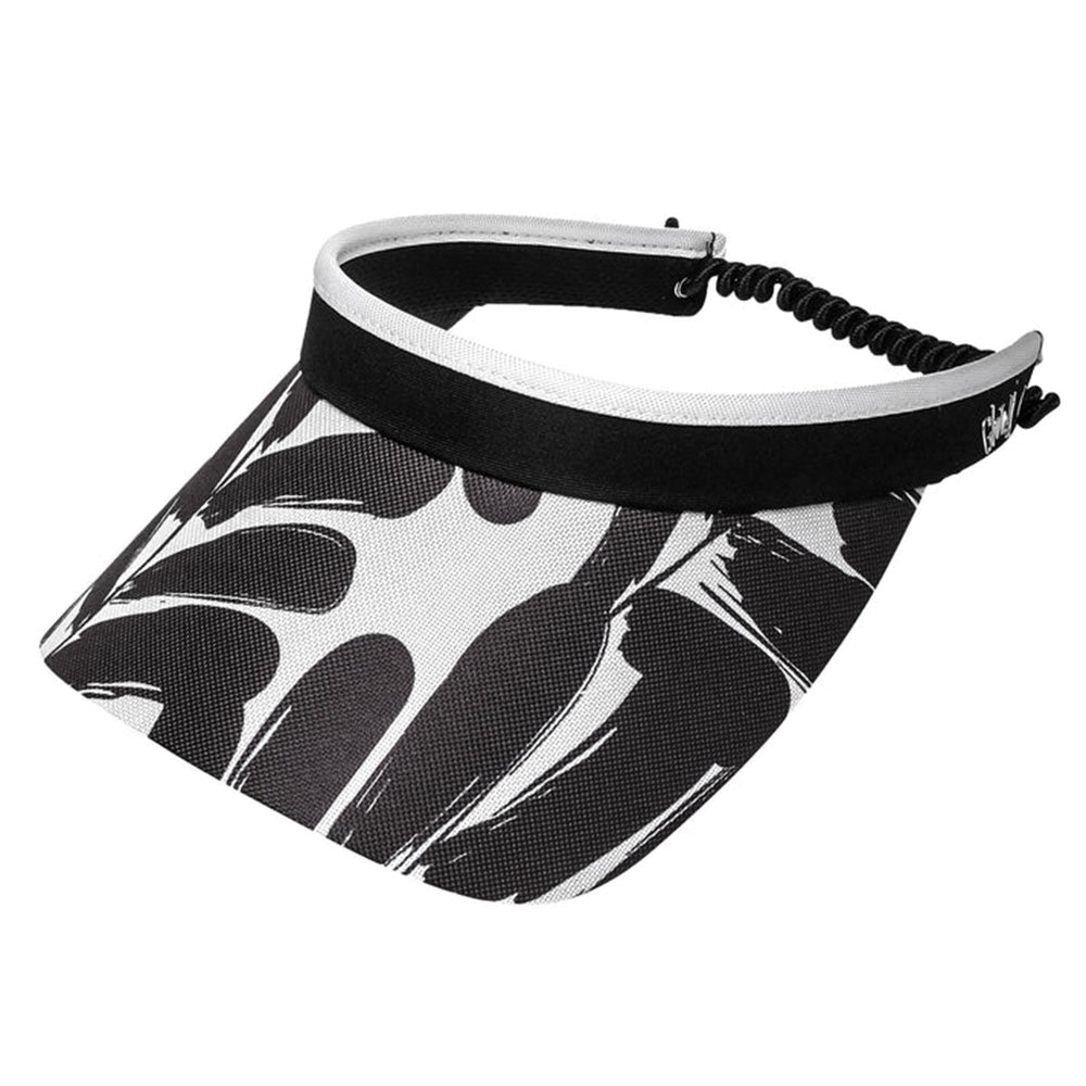 Women's Print Visor With Adjustable Coil