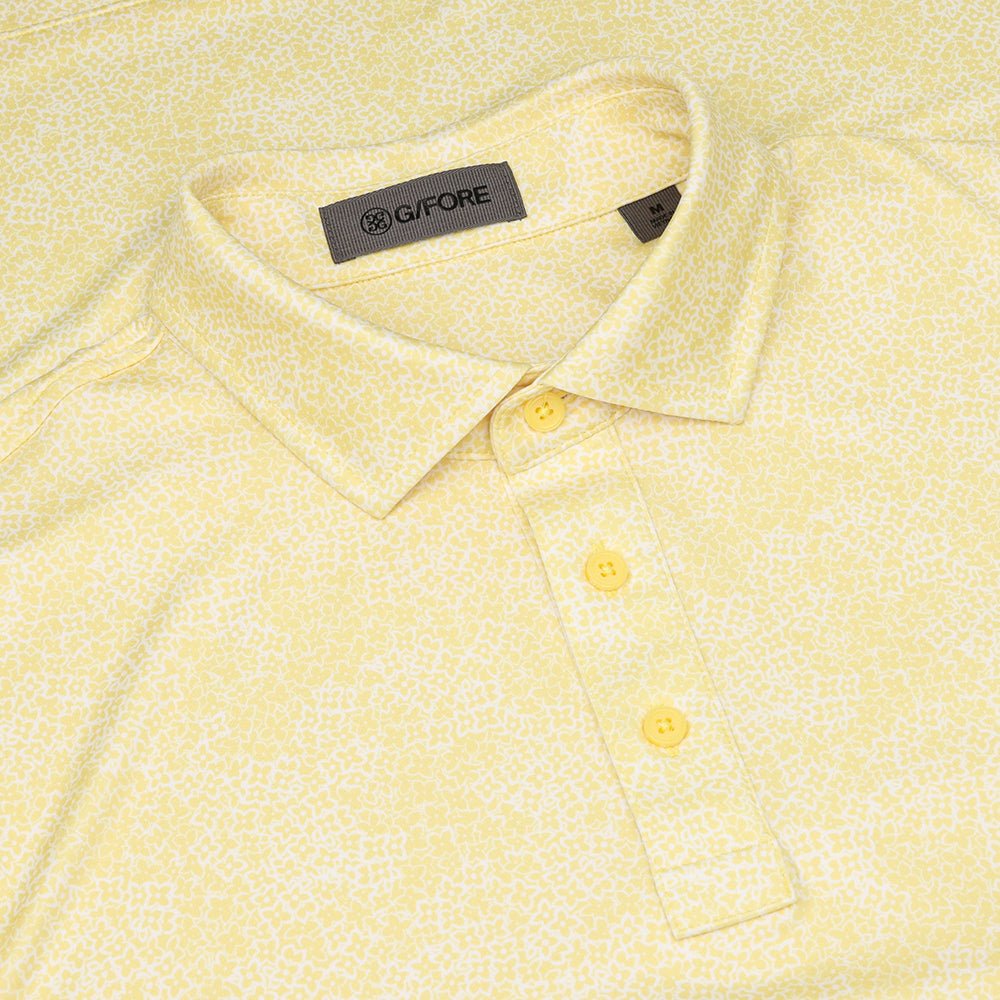 Hydrangea Print Tech Jersey Polo