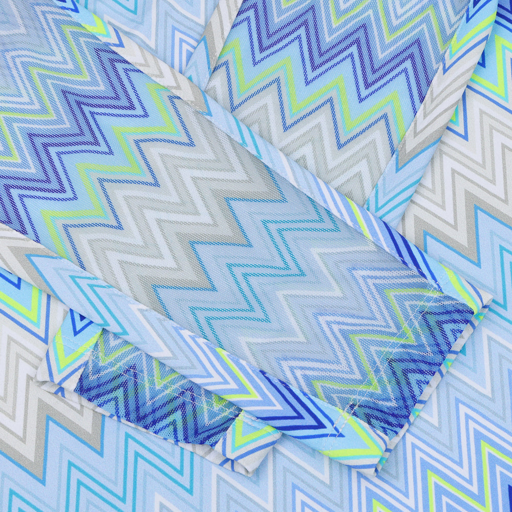 Women's Long Sleeve 1/4 Zip Mock Neck Top - Susan Print