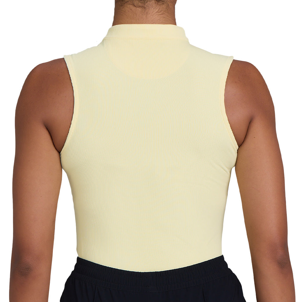 Women's Azalea Sleeveless 1/4 Zip Blade Collar Polo