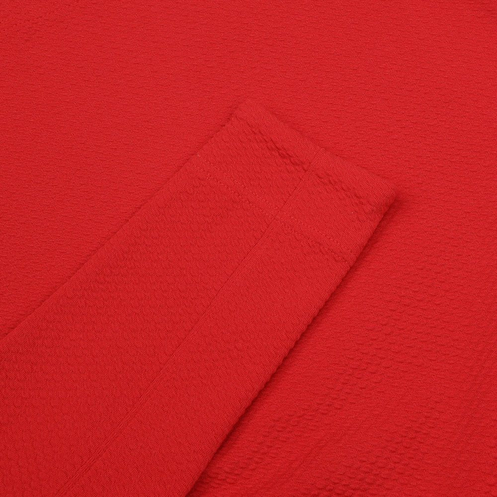 Women's Long Sleeve Mock Neck Top - Popcorn Stitch