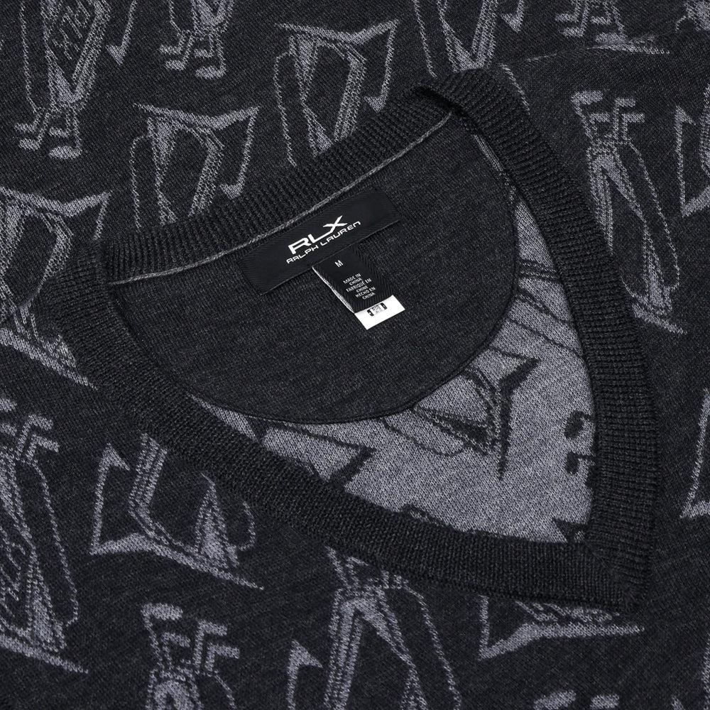 Golf-Motif Performance Sweater Vest