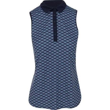 Women's CLOUDSPUN Scallop Sleeveless Polo - Fairway Styles