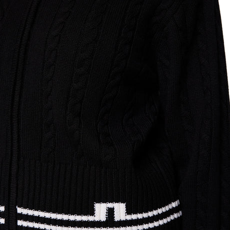 Women's Camilla Cable Knit Wool Full Zip Hoodie