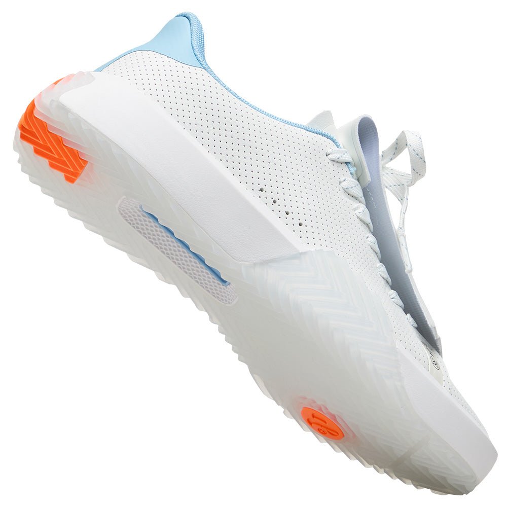 Women's G.112 Perforated Saddle Stripe Spikeless Golf Shoes - Fairway Styles