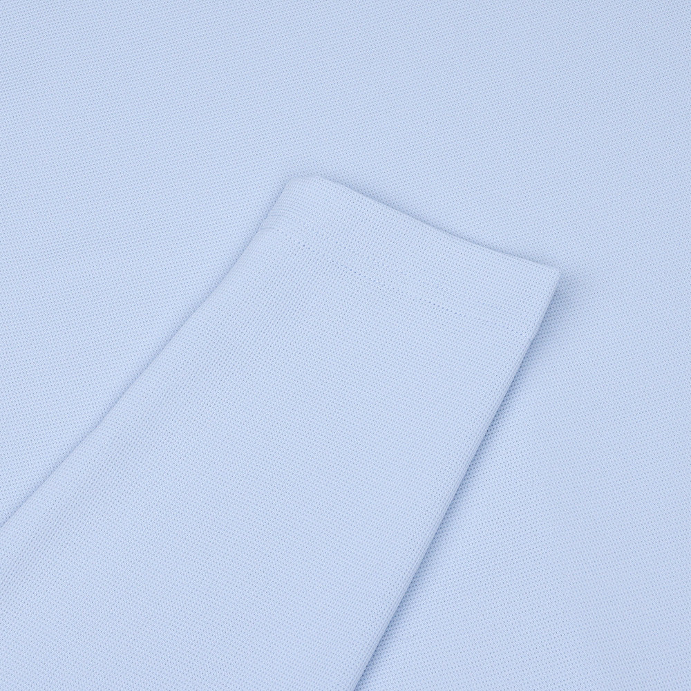 Logo Placket Long Sleeve Polo