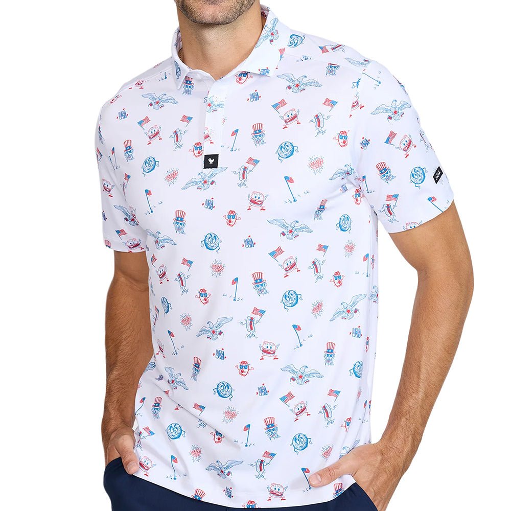 Core Performance Polo - USA All Day Let's Play