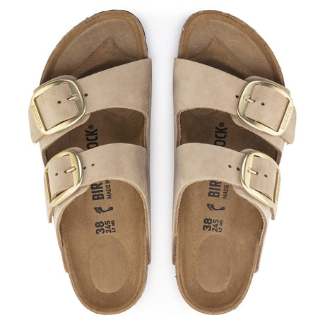 Women's Arizona Big Buckle Nubuck Leather Shoes