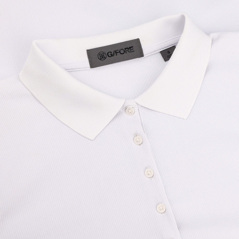 Women's Ribbed Tech Nylon Long Sleeve Polo