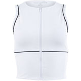Women's MoveKnit Sunfire Cropped Full Zip Tank Top - Fairway Styles