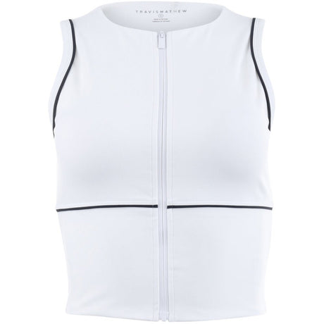 Women's MoveKnit Sunfire Cropped Full Zip Tank Top - Fairway Styles