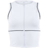 Women's MoveKnit Sunfire Cropped Full Zip Tank Top - Fairway Styles