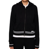 Women's Camilla Cable Knit Wool Full Zip Hoodie