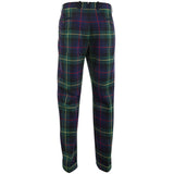 Plaid Performance Wool-Blend Trousers