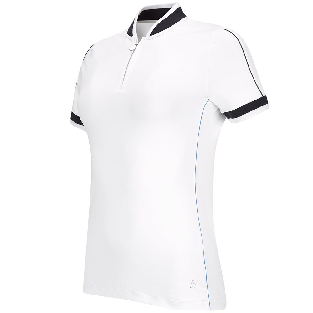 Women's The Annie 1/4 Zip Blade Collar Polo - Fairway Styles