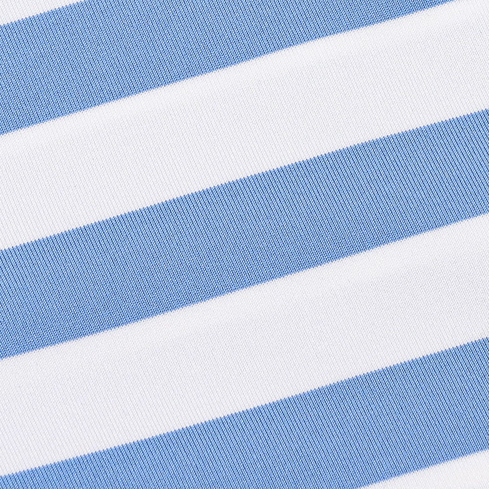 Women's Lightweight Airflow Tailored Fit White Stripe Polo