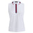 Women's Tech Pique Sleeveless Polo - Snow/Lava