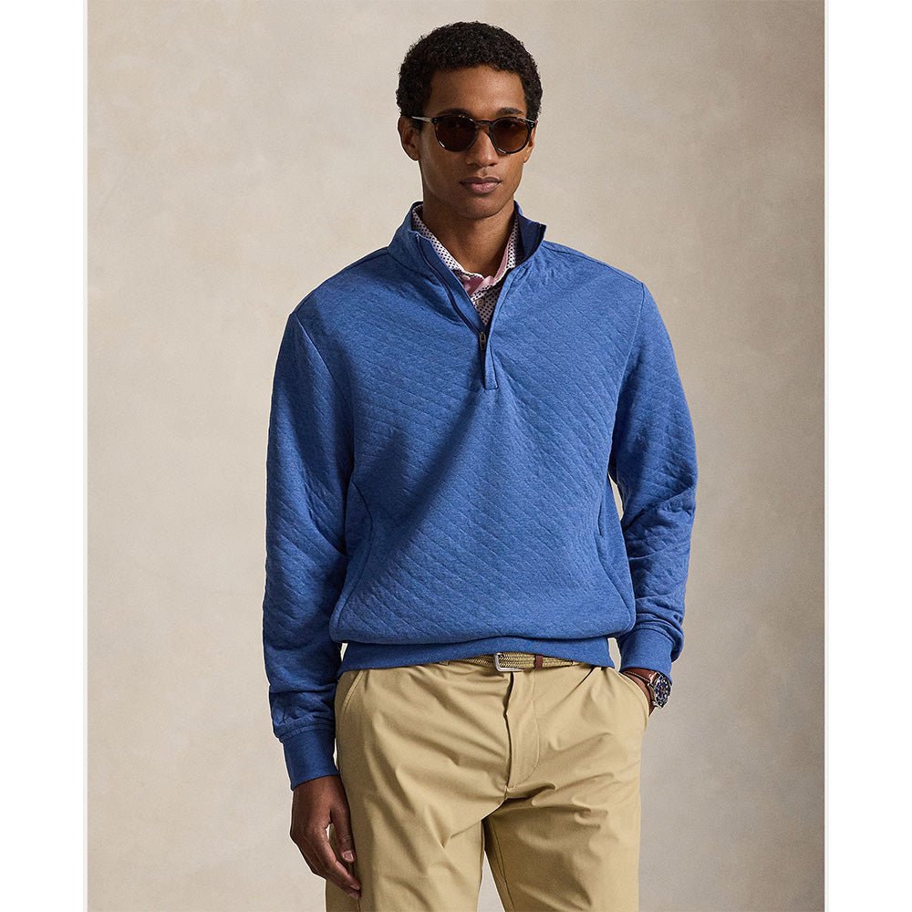 Quilted Double Knit 1/2 Zip Pullover