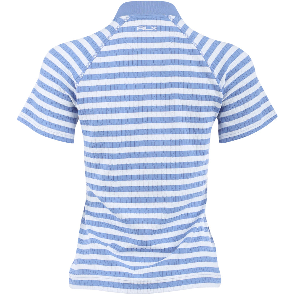 Women's Active Cable Stripe 1/4 Zip Polo