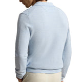 Striped Performance Polo Collar Sweater