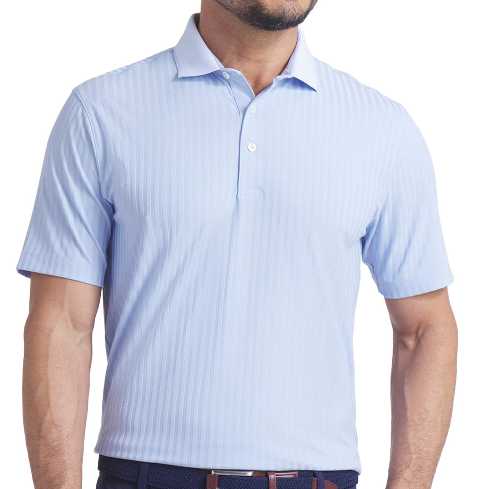 MATTR Stripe Jacquard Polo