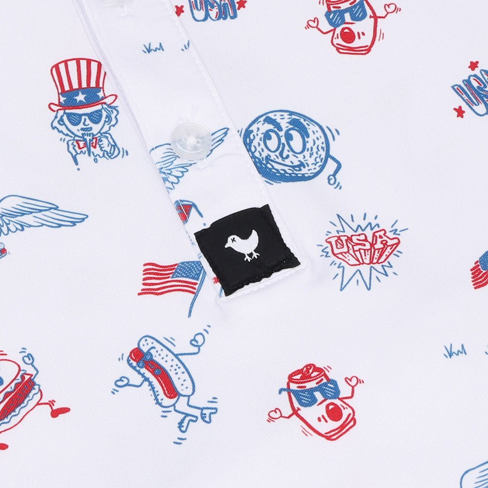 Core Performance Polo - USA All Day Let's Play