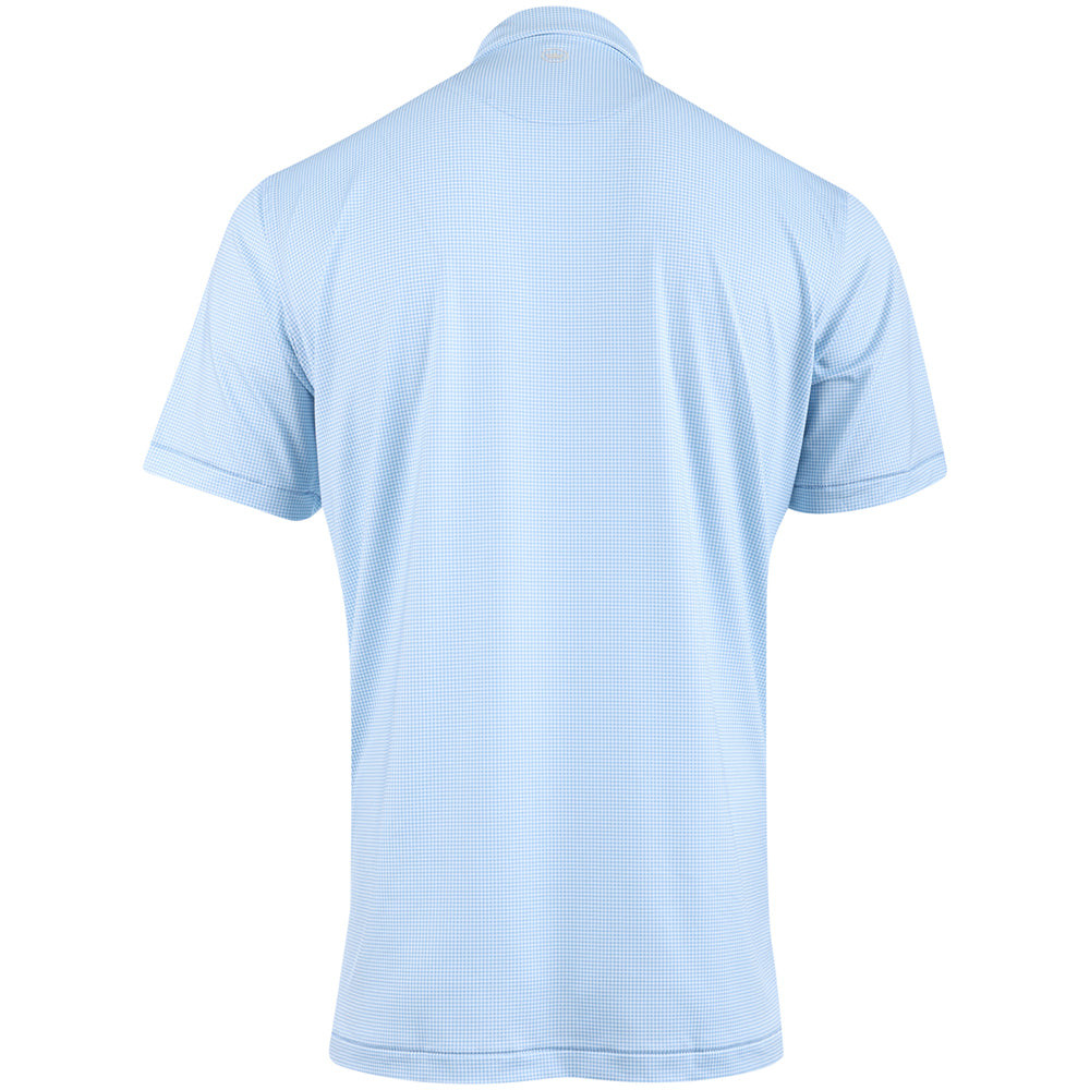 Gingham Performance Jersey Polo