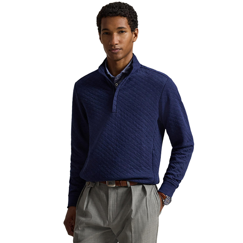 Quilted Double Knit 1/4 Zip Pullover