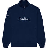 Collegiate 1/4 Zip Stand Collar Sweatshirt