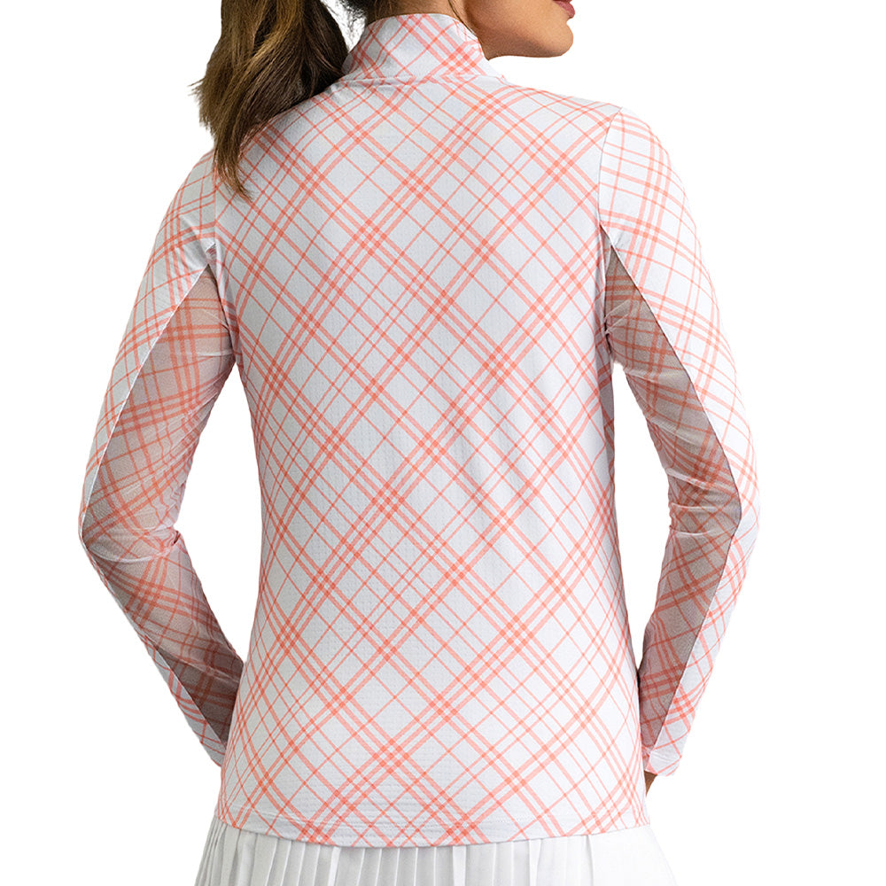 Women's Tony Long Sleeve 1/4 Zip Mock Neck Top