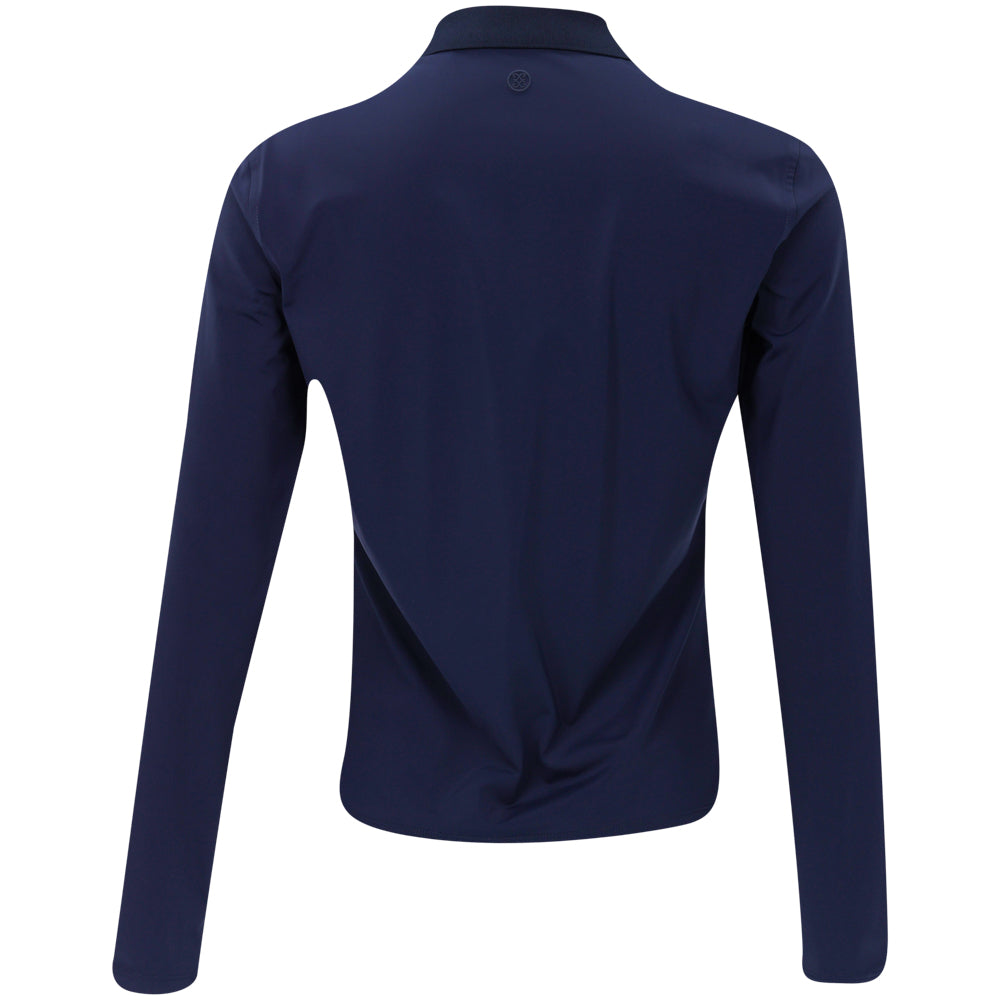 Women's Silky Tech Nylon Long Sleeve 1/4 Zip Polo