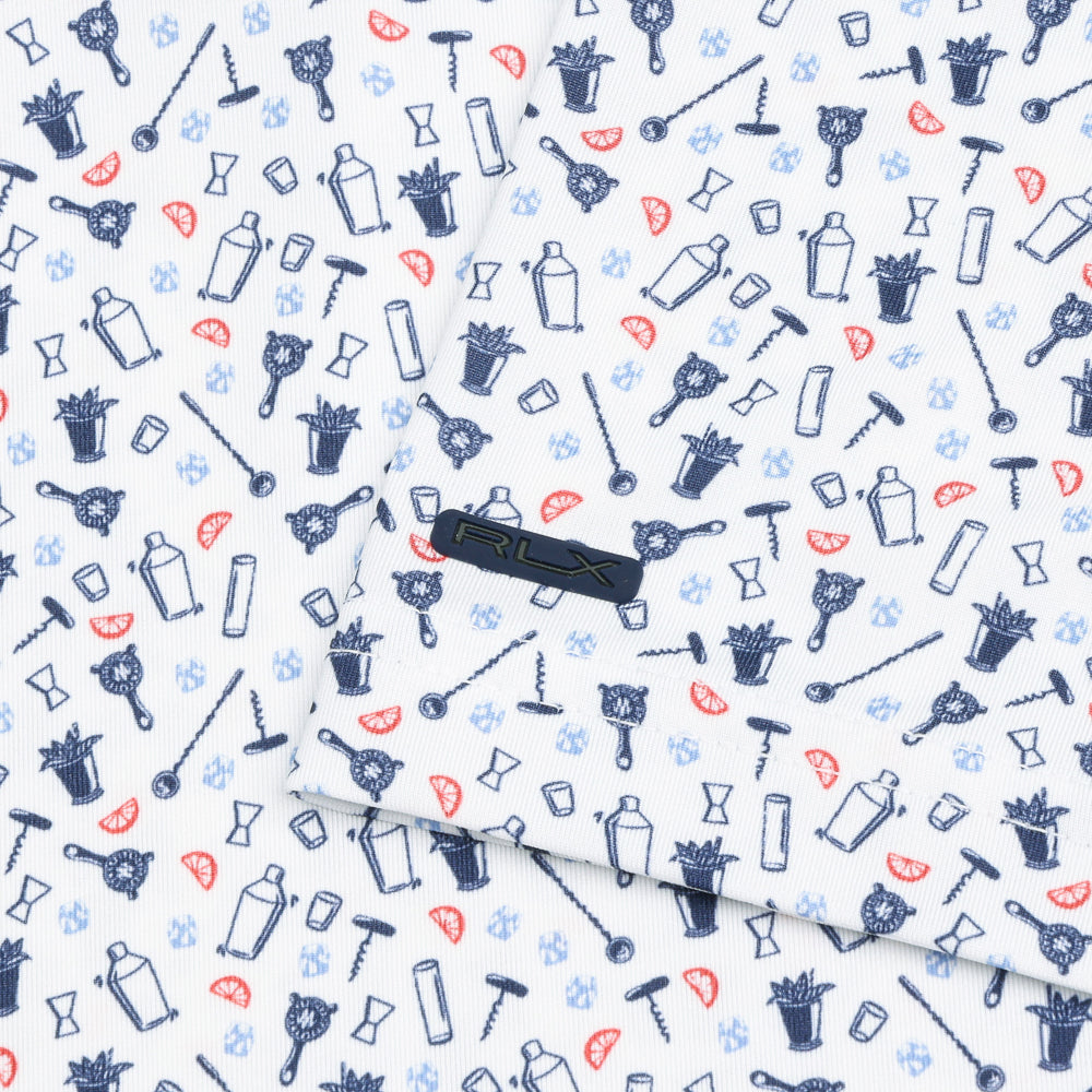 Lightweight Airflow Print Polo