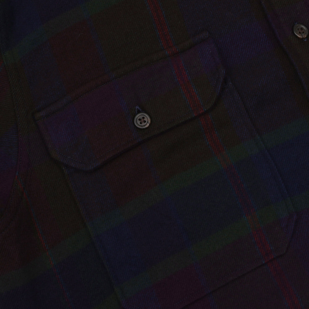 Classic Fit Plaid Twill Long Sleeve Workshirt
