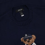 Merino Coolmax Bear Crewneck Sweater