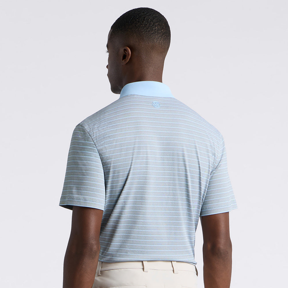 Herringbone Stripe Tech Jersey Polo