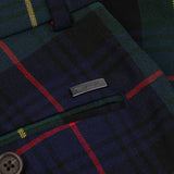Plaid Performance Wool-Blend Trousers