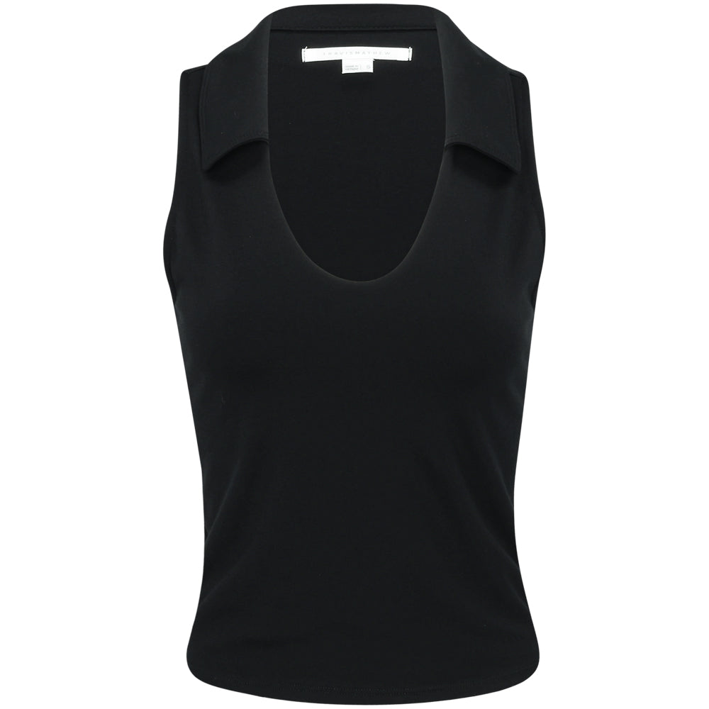 TravisMathew Women's Friday Ponte Sleeveless Polo