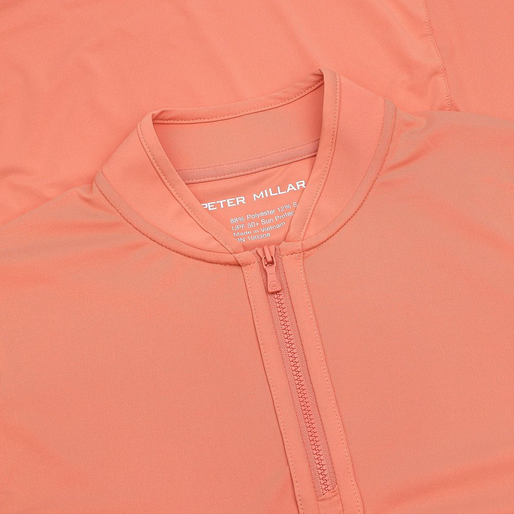 Women's Lightweight Long Sleeve 1/4 Zip Blade Collar Sun Shirt - Fairway Styles