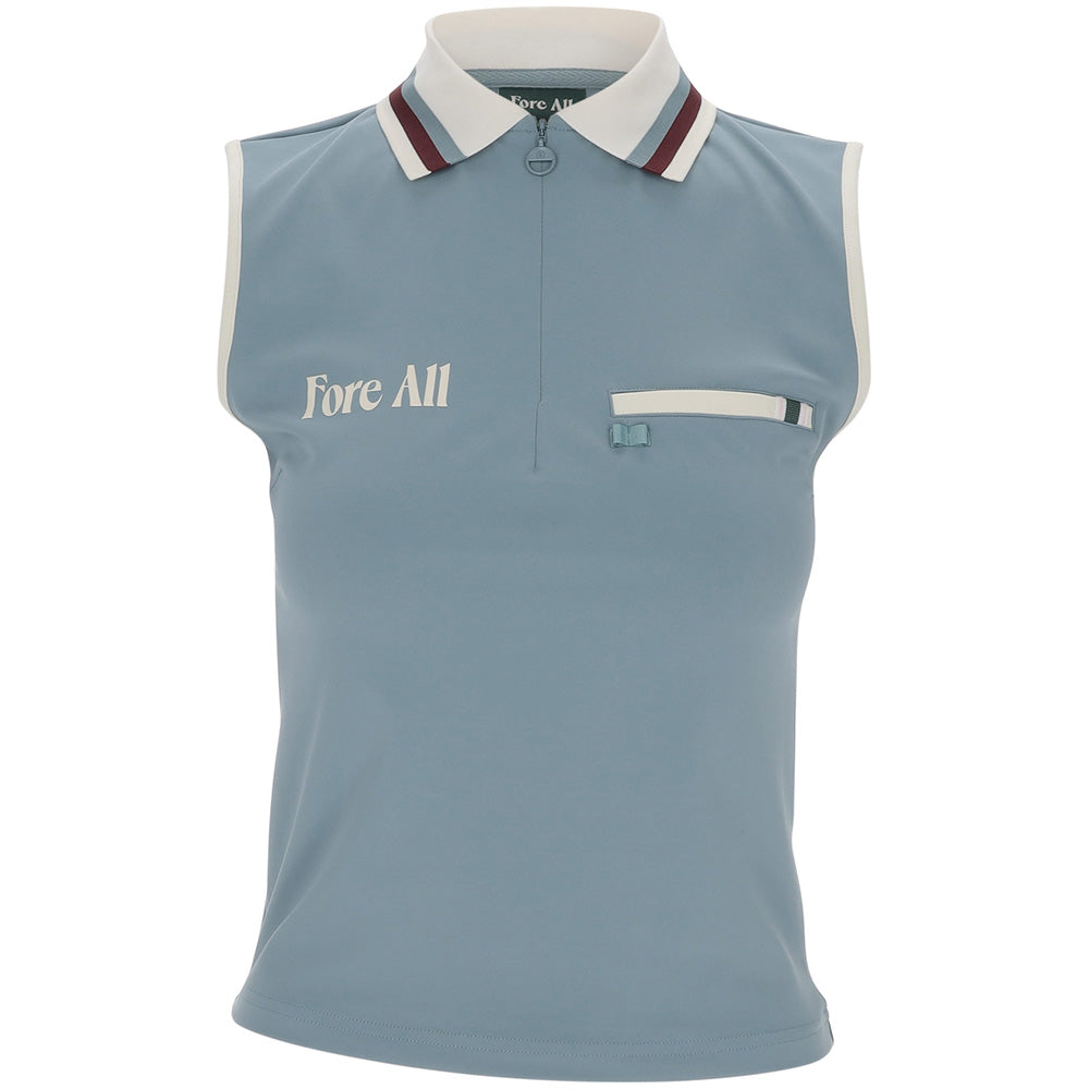 Fore All Women's Annie Sleeveless 1/4 Zip Polo – Fairway Styles