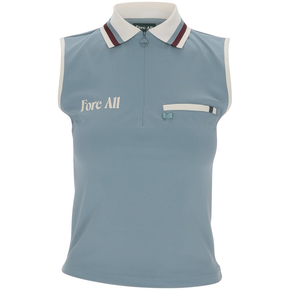 Women's Annie Sleeveless 1/4 Zip Polo - Fairway Styles