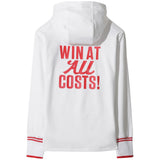 Women's Slogan Jersey Hooded Pullover