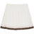 Women's Color Tipping Pleats Skort - White