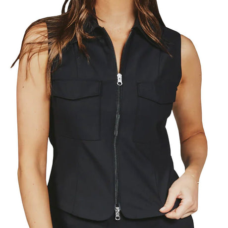 Women's Zip - up Hoodie Vest - Fairway Styles