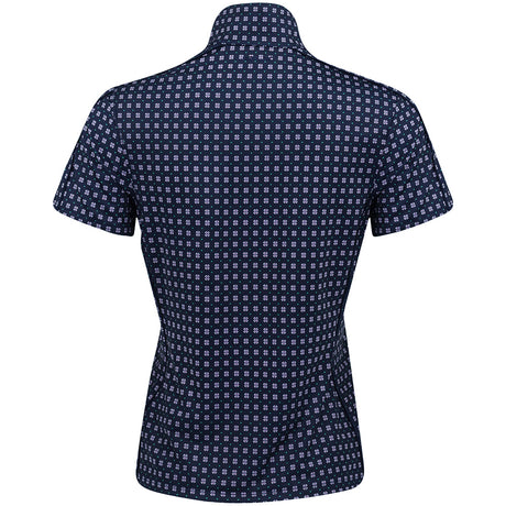 Women's Slim Fit Stretch Jersey 1/4 Zip Polo