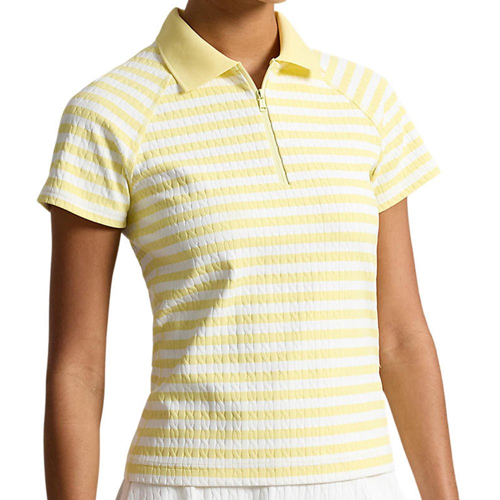 Women's Striped Cable 1/4 Zip Polo
