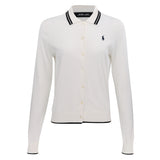 Women's Cotton - Blend Polo - Collar Cardigan - Fairway Styles