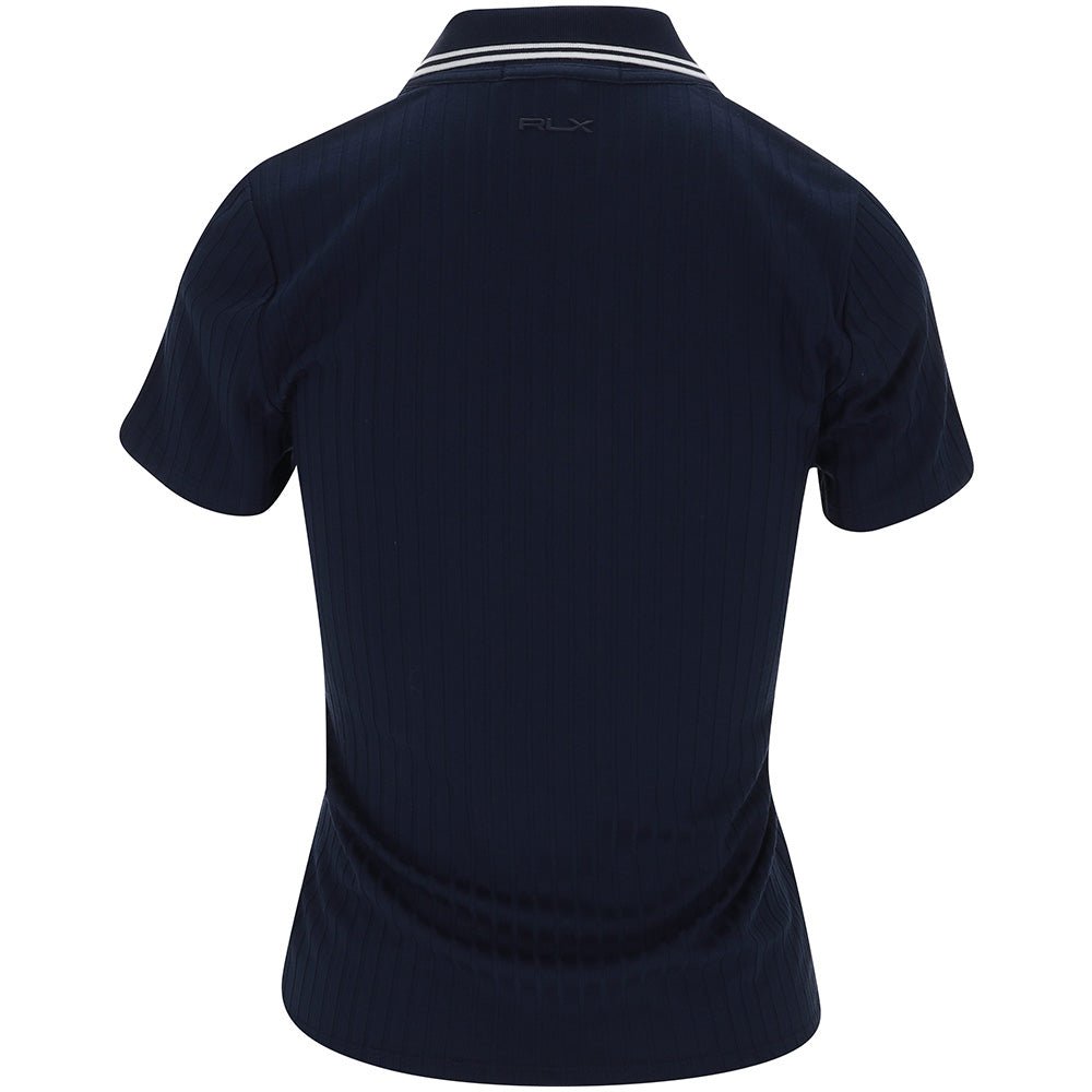 Women's Slim Fit Rib - Knit Cricket Polo - Fairway Styles