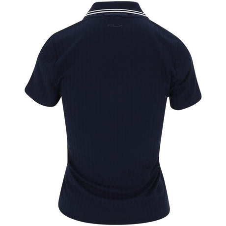 Women's Slim Fit Rib - Knit Cricket Polo - Fairway Styles