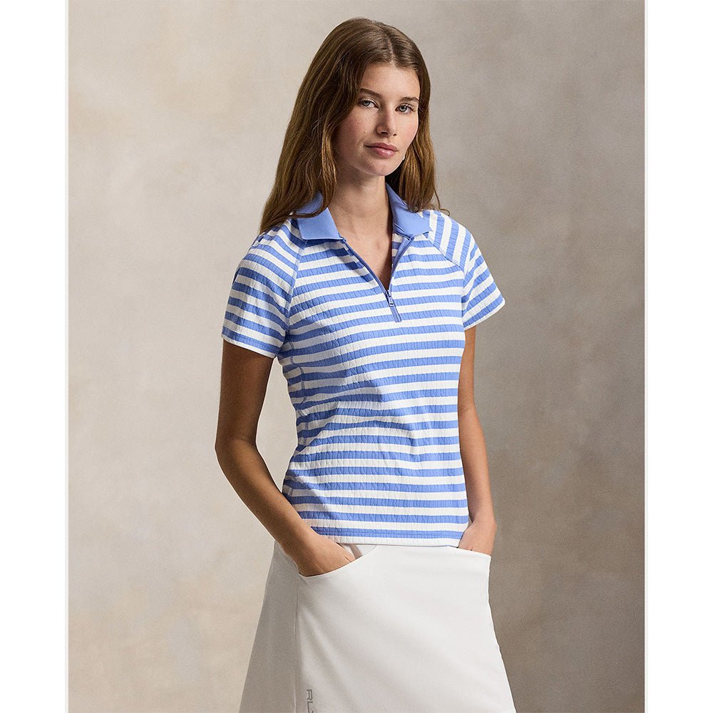 Women's Active Cable Stripe 1/4 Zip Polo
