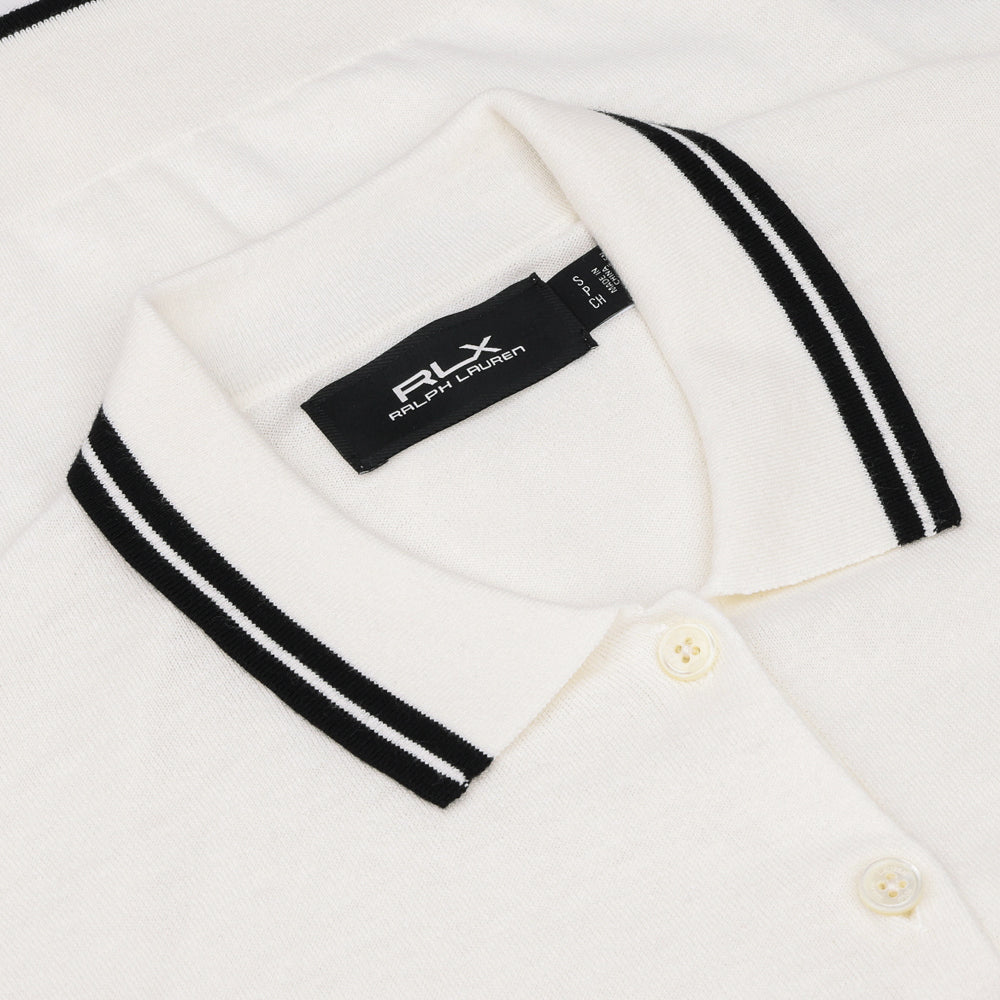 Women's Cotton-Blend Polo-Collar Cardigan